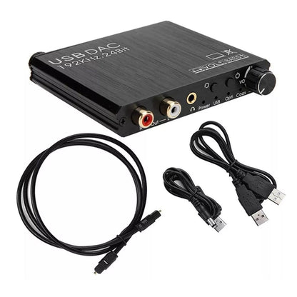 New Aluminium Alloy 24-Bit 192 kHz Optical Digital To Analog Audio Converter