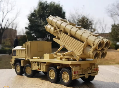 1:32 32CM MAN MILITARY TRUCKS 8X8 Rocket Launcher Truck Diecast Armor Model
