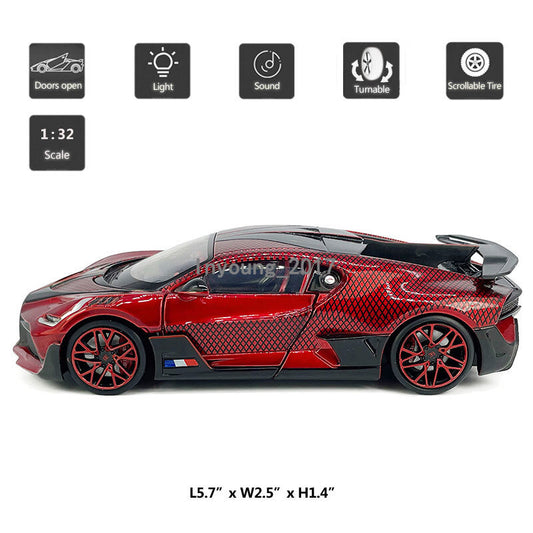 1/32 2020 Divo Model Car Diecast Toy Cars Toys for Boys Kids Gifts Collection