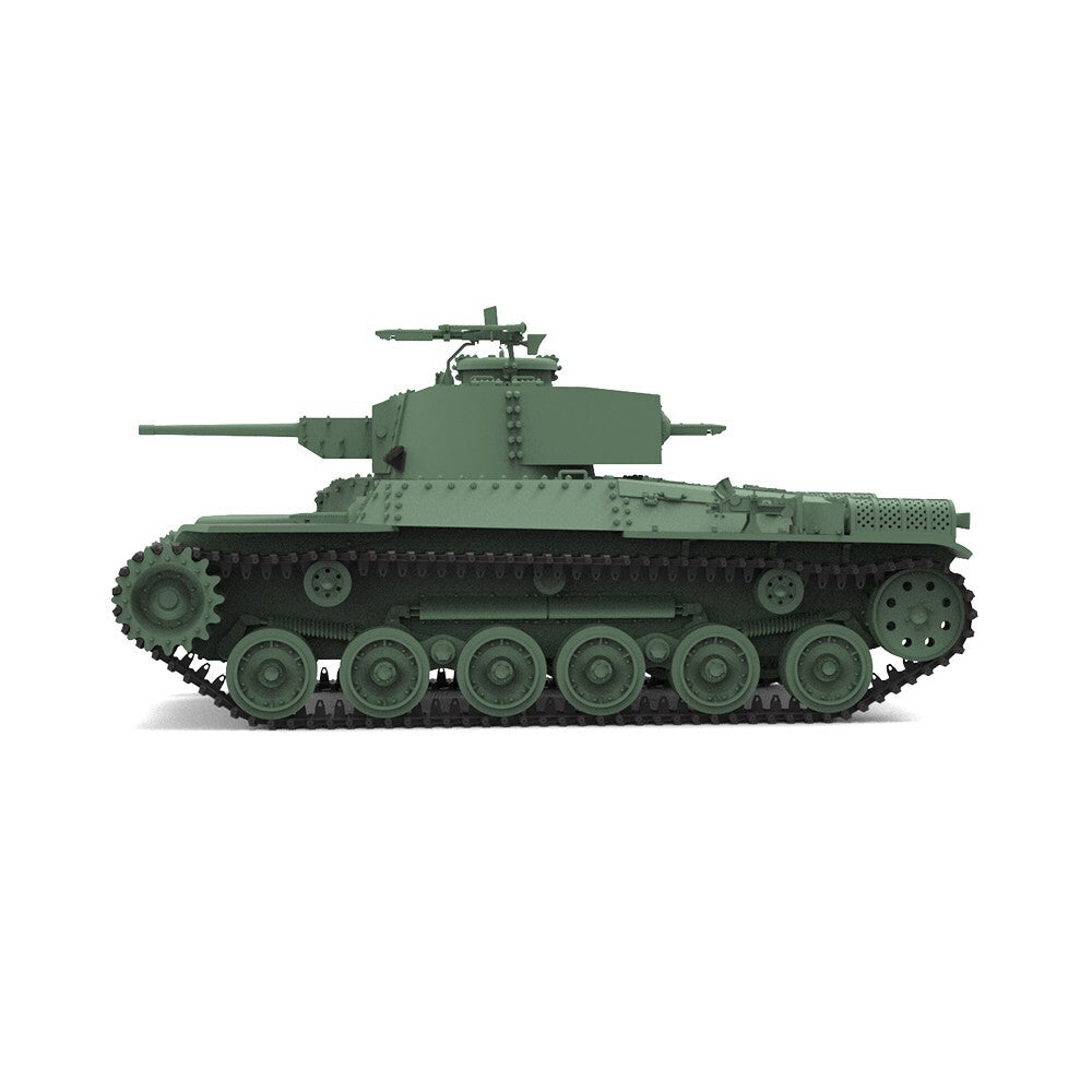 SSMODEL 1/72 25mm Military Model Kit Japan Type 97 "Chi-Ha Kai" Medium Tank