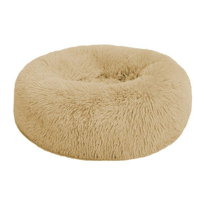 Cat Pet Beds Plush Round Kennel Dog Beddings Winter Warm Soft Mat Supply 40-50cm