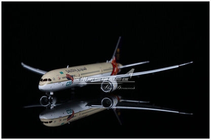 1:400 JC Wings SAUDI BOEING 787-9 Passenger Airplane Flap Down Diecast Model