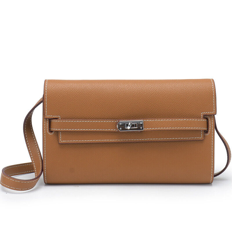 Mini Real Leather Flap Envelope Clutch Phone Wallet Shoulder Bag Purse Crossbody