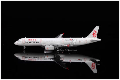 1:400 JC Wings DRAGONAIR AIRBUS A321 Passenger Airplane Diecast Aircraft Model