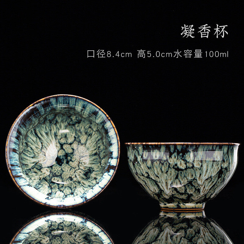 Tea Cup Ceramic Kungfu Teacup Chinese Jianzhan Traditional Ceramic Art Best Gift