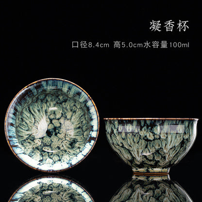 Tea Cup Ceramic Kungfu Teacup Chinese Jianzhan Traditional Ceramic Art Best Gift