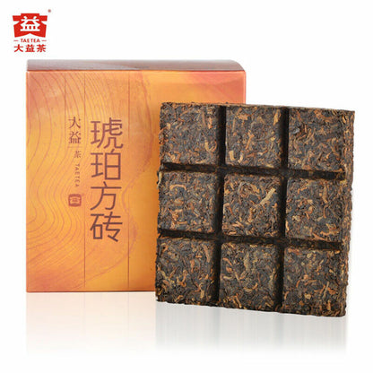 Cubes Amber * 2014 Yunnan Menghai Dayi Ripe Puer Pu'er Puerh Tea Brick 60g*4 Box