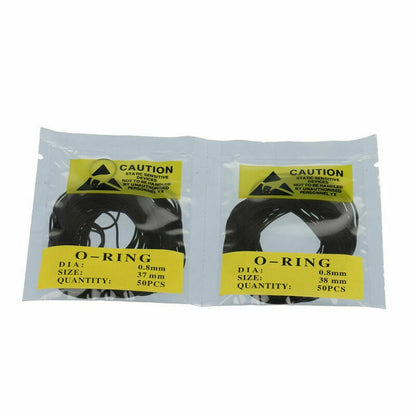 10 Sizes 500Pcs Dia 0.8mm 31-40mm Rubber O-Ring Watch Back Cover Seal Gaskets