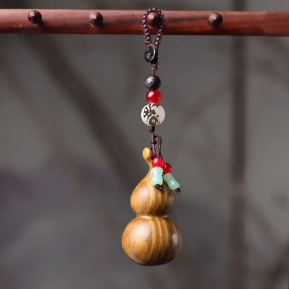 1pc 4cm Rosewood Gourd Pendant Car Keychain Mobile Phone Chain Hangings Pendant
