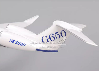 45CM 1:50 Gulfstream G650 Business Airplane Landing gears Resin Aircraft Model