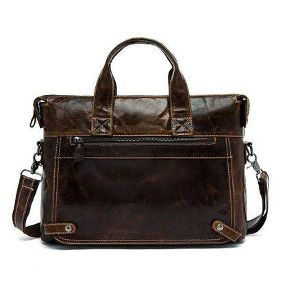 Shoulder Bag Messenger Crossbody Bags Men's PU Leather Handbag Briefcase Laptop