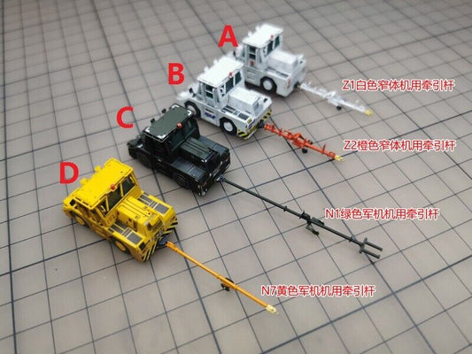 1/144 Airport Komatsu WT-150 Passenger Aircraft Tractor+Drawbar Model #D 1Pcs