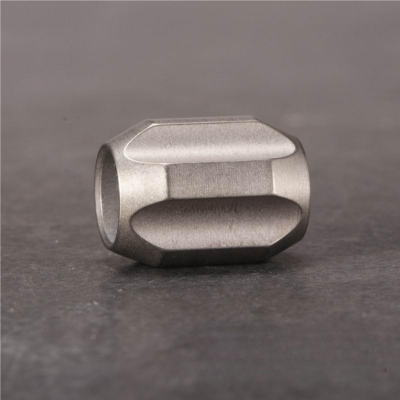 Titanium Alloy Knife Lanyard Bead Paracord Bracelet Bead Necklace Pendant DIY