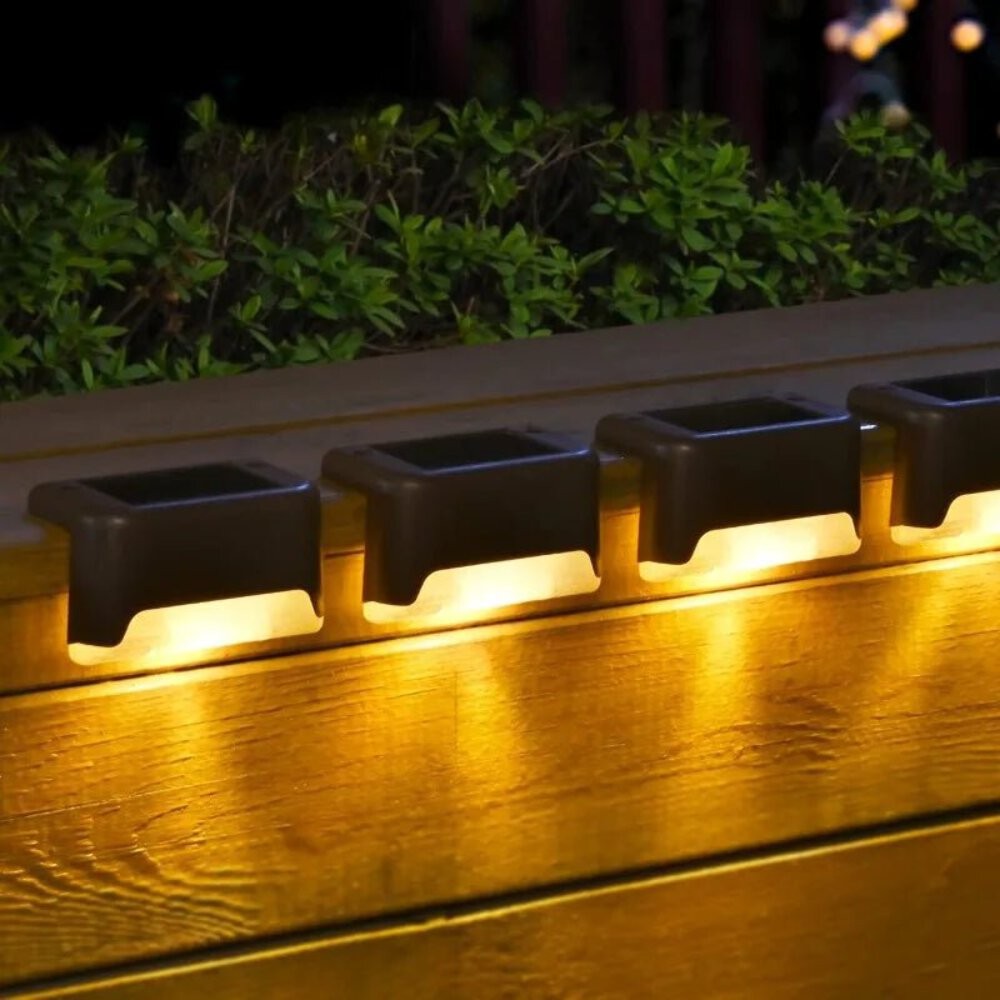 Solar Step Lights Outdoor – Waterproof Deck & Fence Lamps