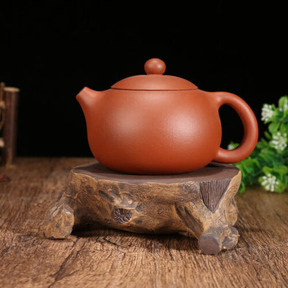 13.5cm Chinese Yixing Purple Clay Handmade Kung Fu Tea Pet Tree Stool Teapot Pad