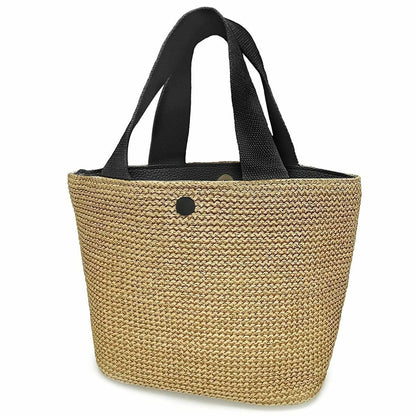 Lady Fashion Wicker Handbag Bags Tote Beach Straw Woven Summer Rattan Basket Bag