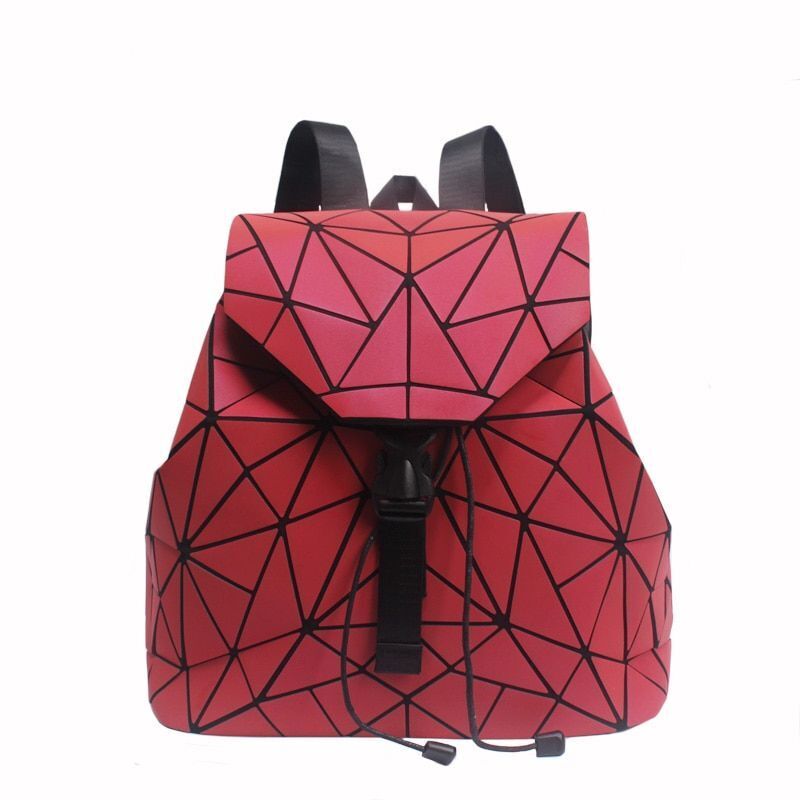 Backpack School Bag Geometric Rhombus Luminous Large Computer Bags Softback 1 PC