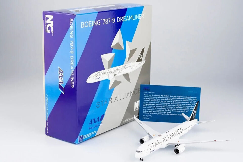 1:400 NG Model ANA STAR Alliance BOEING 787-9 Passenger Airplane Diecast Model