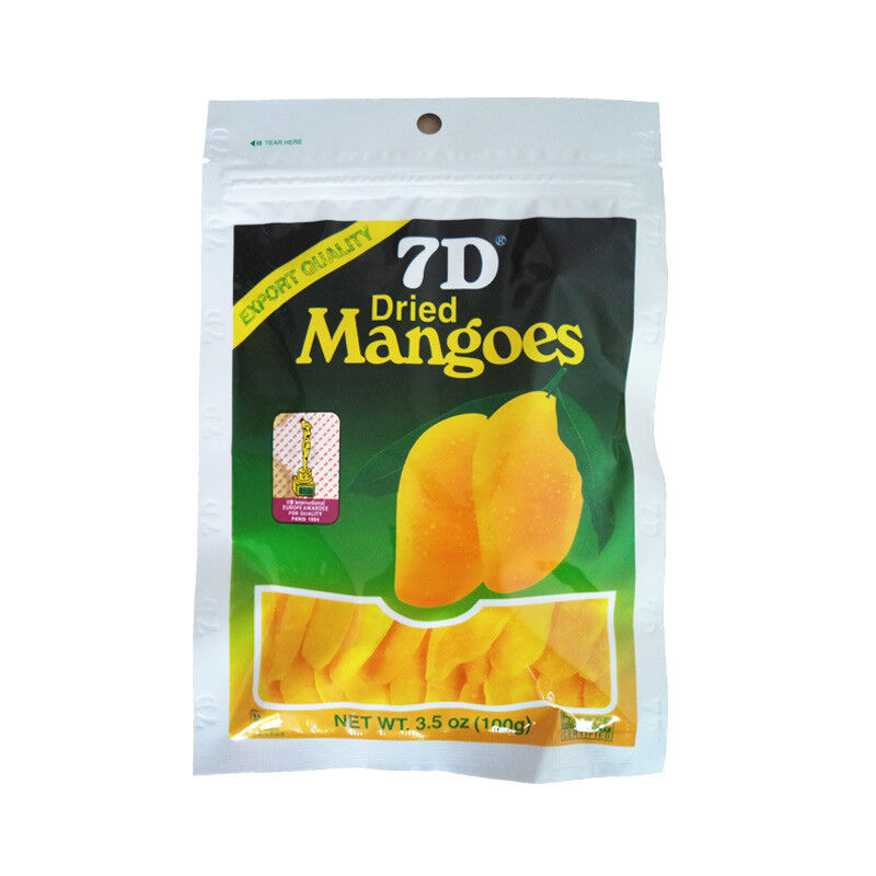 1~5Packs*100g Philippines Profood 7D Dried Mangoes mango strips Fruit Food