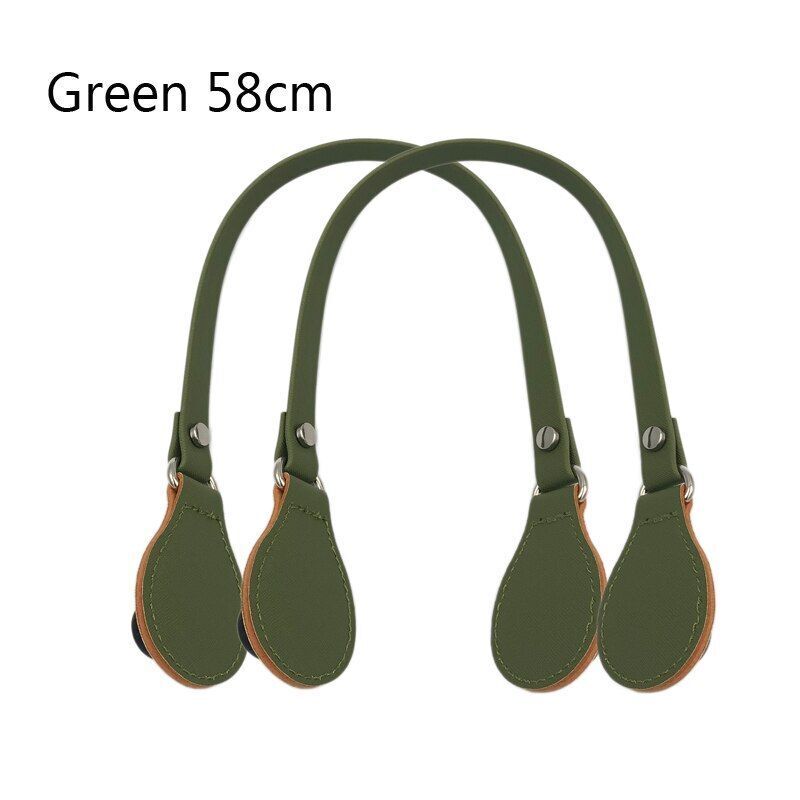 Flat Handles Faux Leather Handle Removable Flowers Canvas Handbags Accessories
