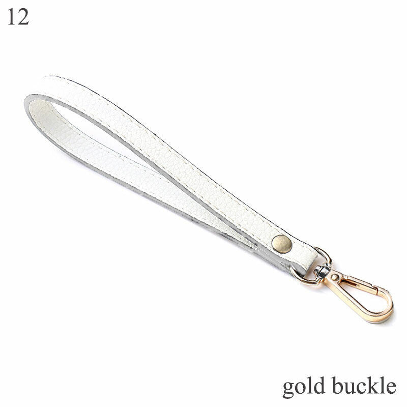 PU Leather Wallet Strap Replaceable Handbag Metal Bag Wrist Strap Key Belt