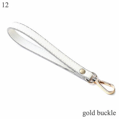 PU Leather Wallet Strap Replaceable Handbag Metal Bag Wrist Strap Key Belt