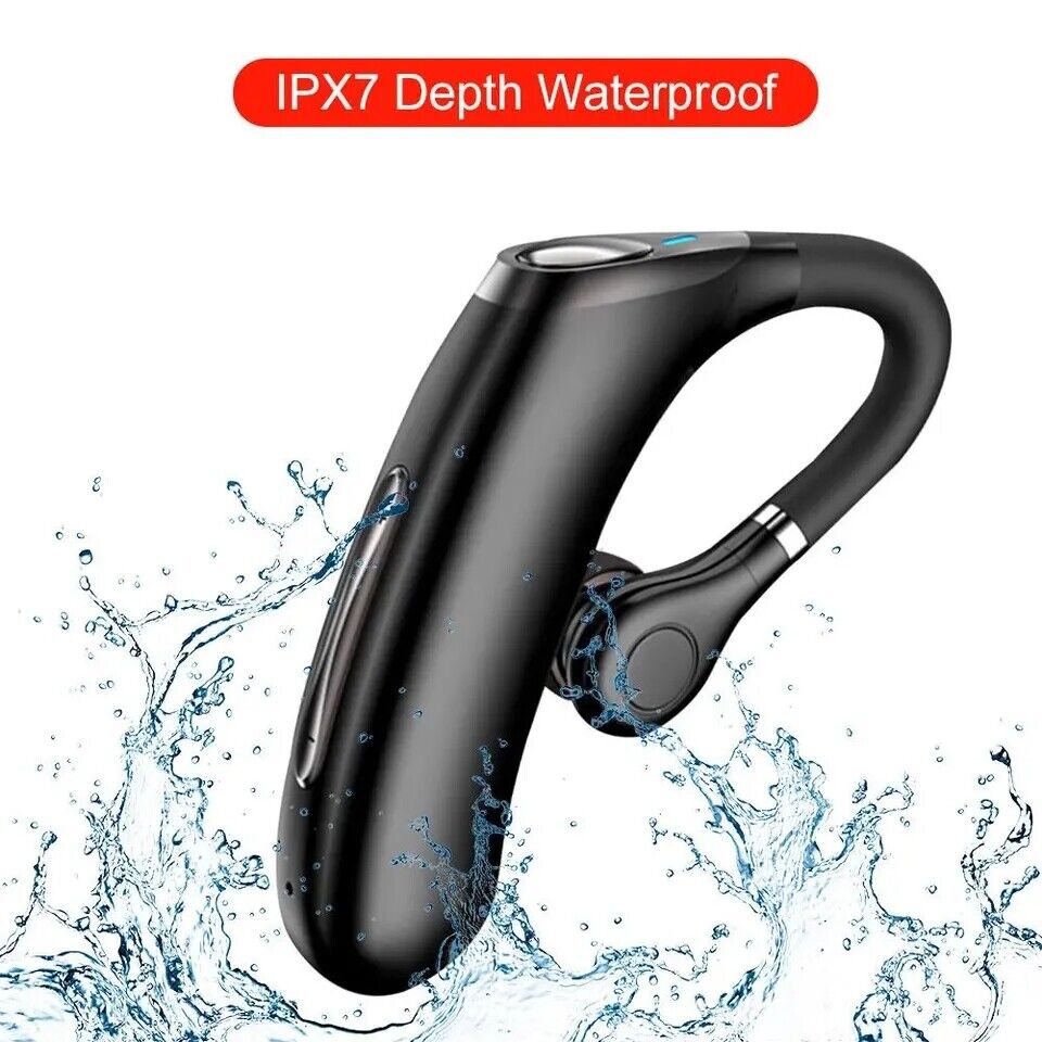 Wireless Bluetooth 5.0 Earpiece Headset Driving Trucker Earbuds Noise Cancelling