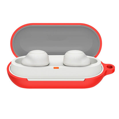 Red Waterproof Headset Silicone Protective Shockproof Cover For Sony WF C500