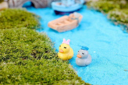 5pcs Couple Ducks Decoration Supplies Micro Landscape Deco Creative Handicrafts