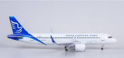 1:80 47CM CHINA EXPRESS AIRBUS A320neo Aircraft Landing Gear Resin Plane Model