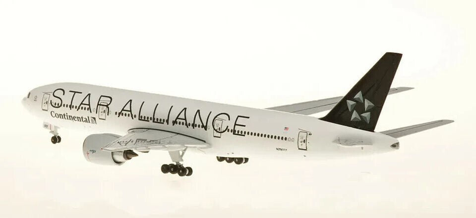 1:500 Aeroclassics Continental STAR ALLIANCE B777-200 Airplane Diecast Model