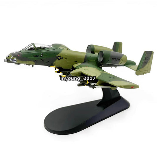 1/100 A-10 Thunderbolt II Warthog Attach Airplane Model Diecast Military Plane