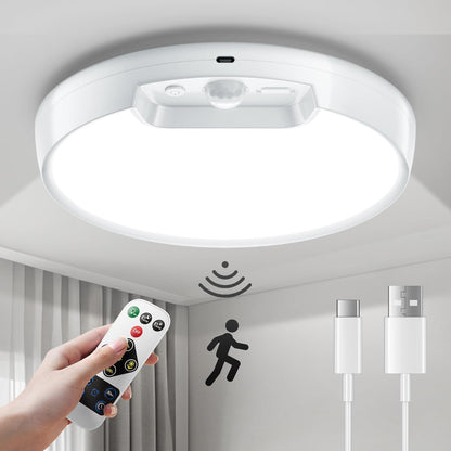 Newly Upgraded Rechargeable Ceiling Light – 8000Mah Battery-Operated Wireless Mo