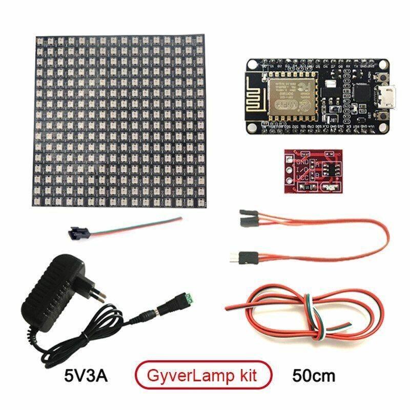 Touch Lamp Matrix 16x16 DIY WiFI Bendable Flexible Addressable Strip Pixel Light