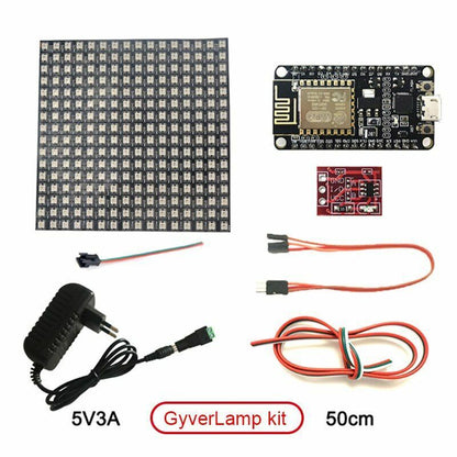 Touch Lamp Matrix 16x16 DIY WiFI Bendable Flexible Addressable Strip Pixel Light