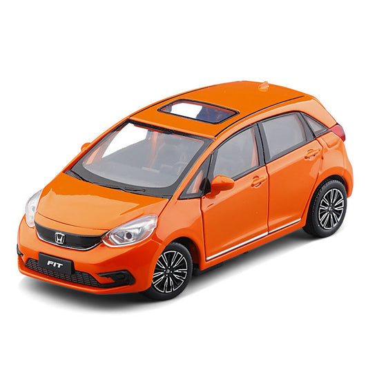 1/32 Scale Honda Fit Model Car Diecast Toy Vehicle Kids Toys for Boys Orange