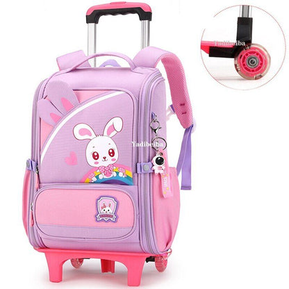 School Bag Wheels School Trolley Backpack Girls Wheeled Backpack School Bags