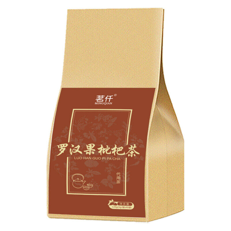 120g 罗汉果清润茶枇杷叶茶非清杮润杮茶 Luo Han Guo Qing Run Tea Loquat Leaf Tea 3g*40 bags