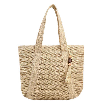 Weave Tote Summer Handbag Bohemian Shoulder Bag Women Ladies Travel Bag