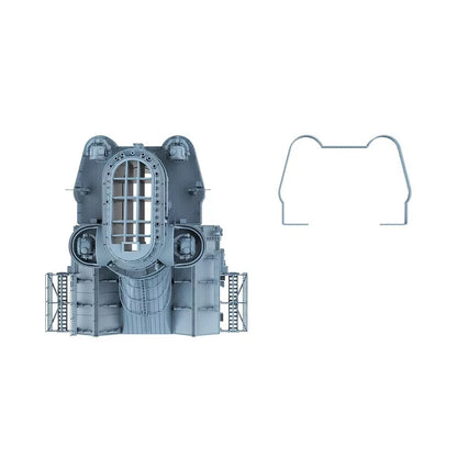LYCG350335 1/350 Model Upgrade Parts Bismarck Battleship Chimney And Hangar