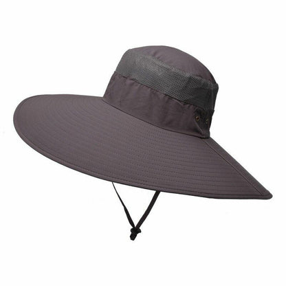 15CM Big Wide Hat Fisherman Solid Waterproof Sunshade Fishing Cap Sport Hiking