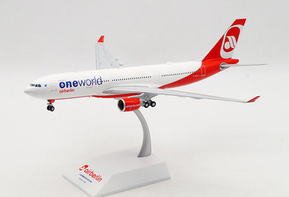 1:200 30CM JC WINGS Airberlin one world A330-200 Passenger Plane Diecast Model