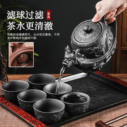 Purple Clay Clay Teapot Chinese Clay Teapot Teapot Teapot Single Pot Tea Set