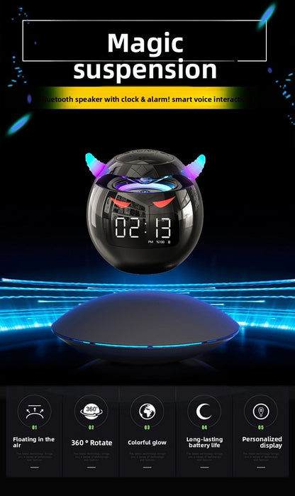 Magnetic levitation AI intelligent dialogue wireless Bluetooth speaker clock