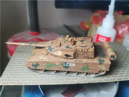 Homemade 1/72 Chinese Type 15 Light Military Tank Simple Painted Model Ornaments