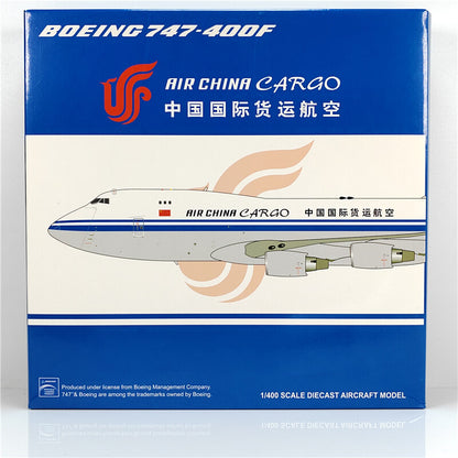 1:400 JC Wings AIR CHINA CARAO BOEING B747-400F Airplane Diecast Aircraft Model
