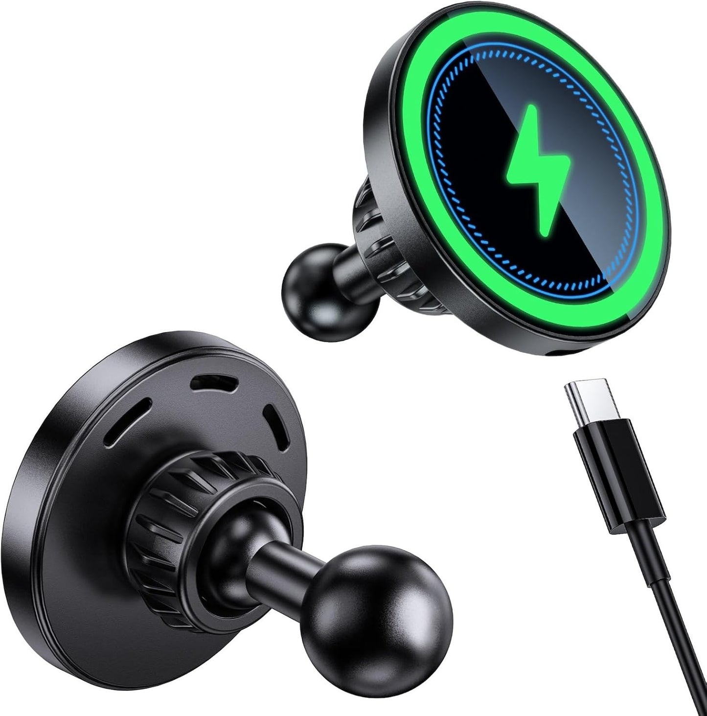 Magnetic Wireless Charging Phone Holder with 1 Inch Ball Mount for Magsafe, Meta