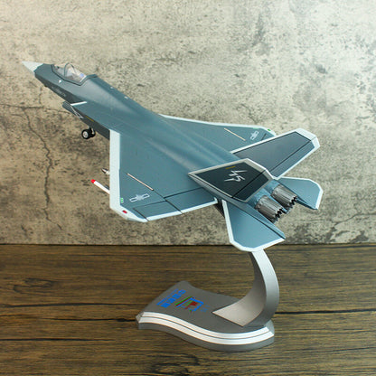 1:48 36CM J-35 Stealth Fighter Plane AIRSHOWCHINA Diecast Aircraft Model