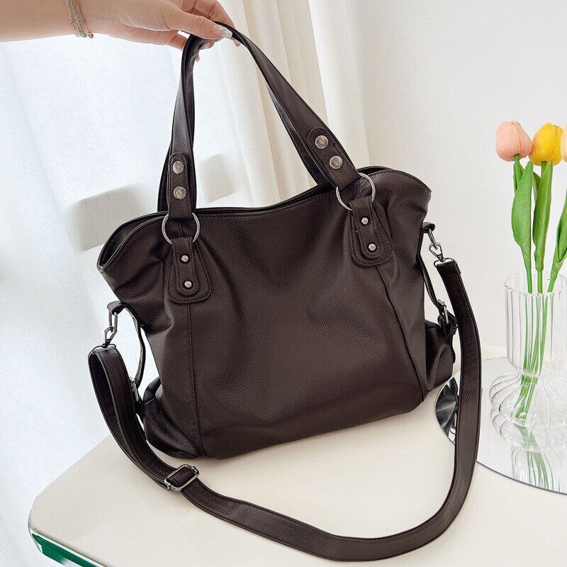 Shopper Tote Bag Women Pu Leather Female Shoulder Crossbody Bags Women's Handbag