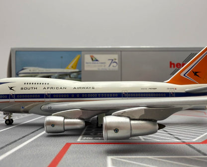 1:400 Herpa SOUTH AFRICAN AIRWAYS BOEING 747SP Airplane Diecast Aircraft Model
